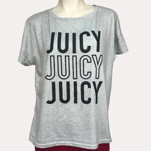 JUICY Couture Grey Sleepwear T-Shirt Size Medium